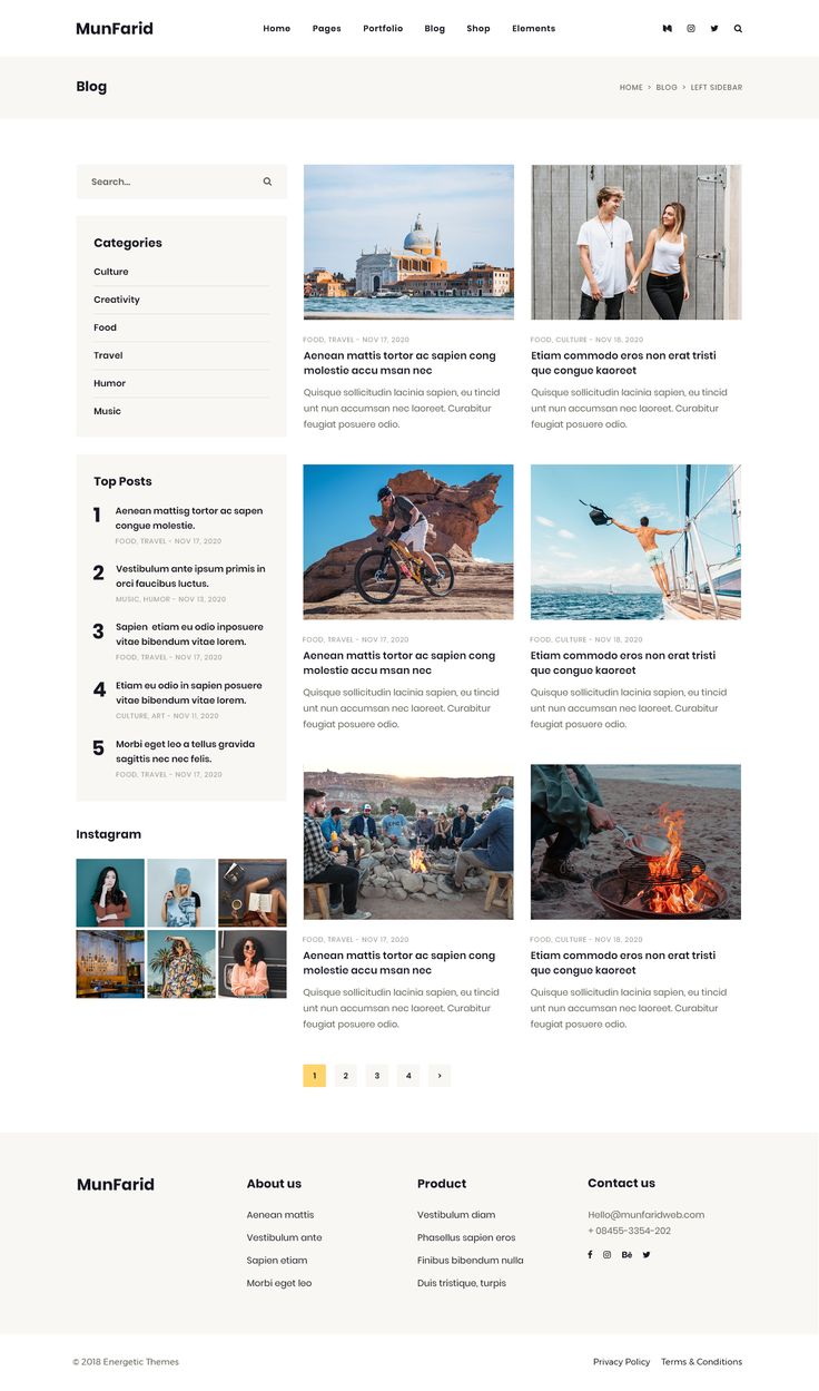 the wordpress theme is clean and modern, but it's easy to use