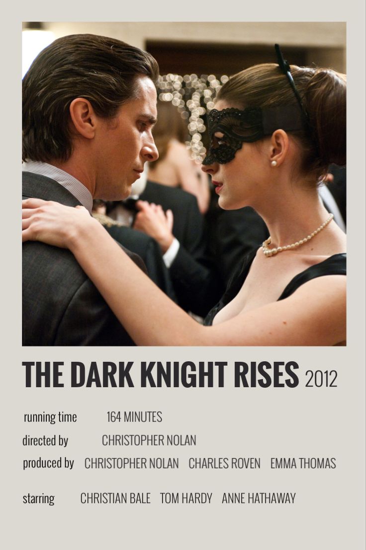 the poster for the dark knight rises 2012 starring tom hido and chary taylor