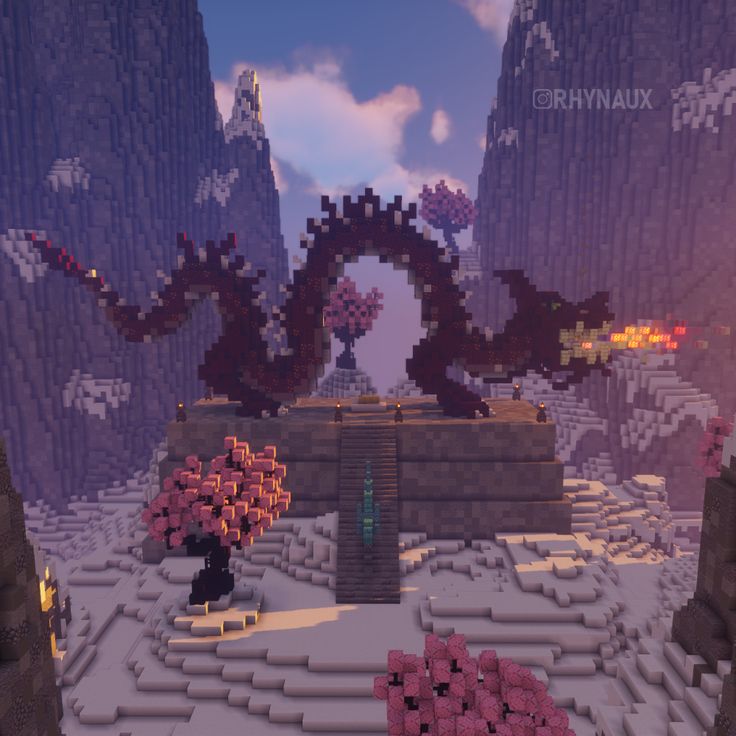 a screenshot of an environment in minecraft