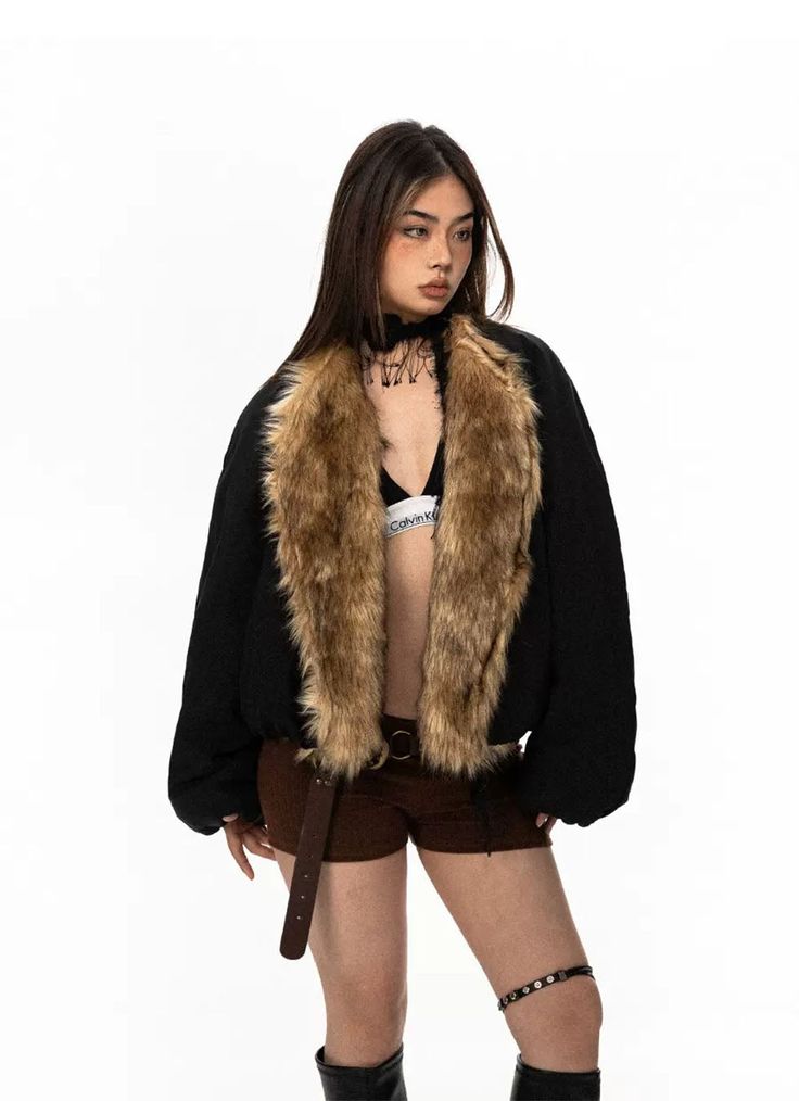 Unit (CM)  Size  Length  Chest  Sleeve  Hem  F 62 146 56 95    Model ：165cm/50kg Flight Jacket, Zipper Hoodie, Fur Collar, Fur Collars, Outerwear Women, Hoodie Jacket, Fitness Inspo, Oversized Fits, Flight