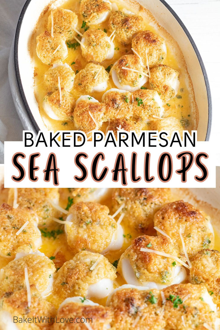 Baked Scallops Scallop Recipes Appetizer, Sauteed Scallops Recipes, Shrimp And Scallop Bake, Japanese Scallop Recipes, Seafood Meal Prep For The Week, Crab And Scallop Recipes, Easy Fine Dining Recipes, Seven Fishes Christmas Eve Appetizers, Sea Scallop Recipes