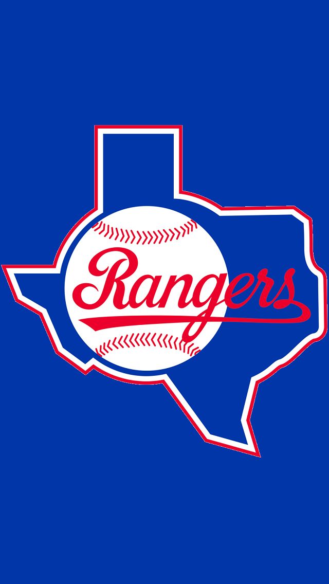 the rangers logo on a blue background with red, white and blue lettering that reads rangers