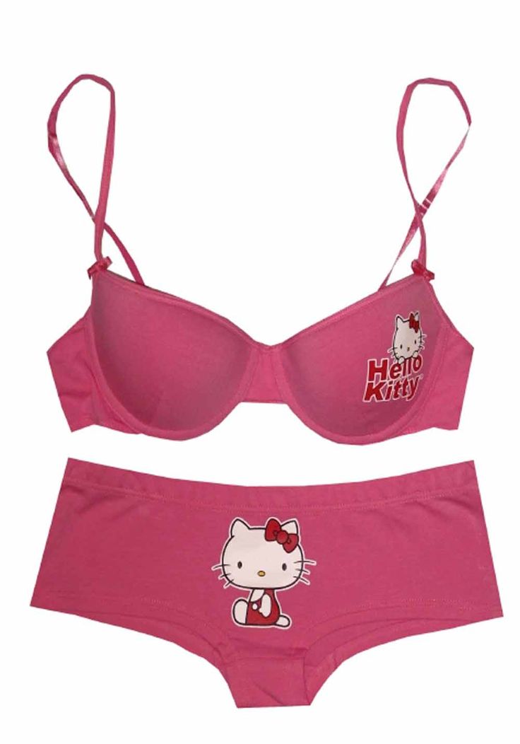 hello kitty underwear Hello Kitty Bra Set, Hello Kitty Bras, 2000s Kids Clothes, Hello Kitty Pyjamas, Edc Rave Outfits, Clothes Hello Kitty, Hello Kitty Necklace, Aged Clothing, Kitty Necklace