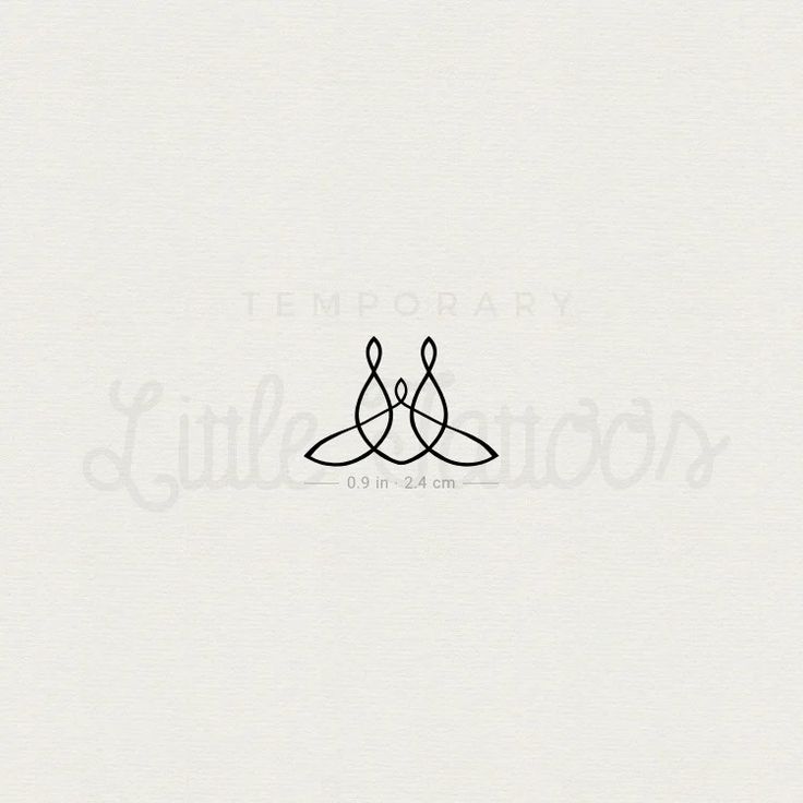 the logo for a company called temporary, which is designed to look like two leaves