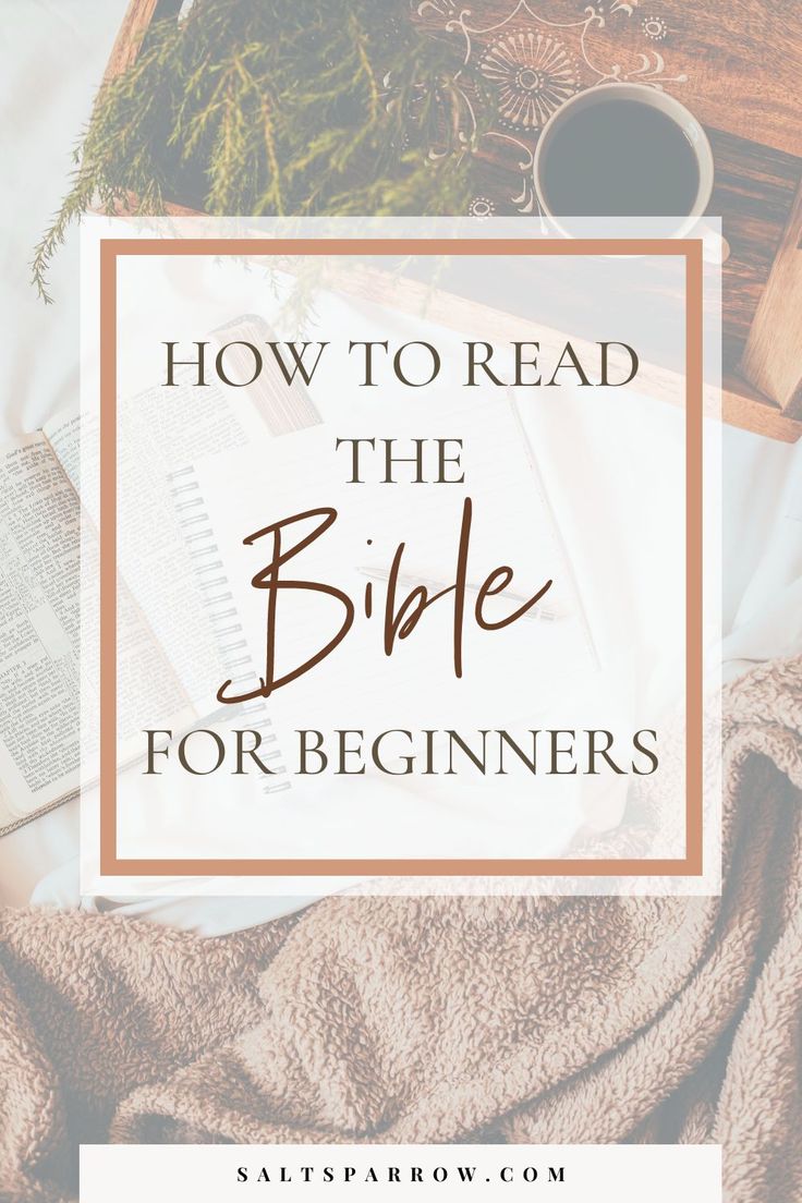 an open book with the title how to read the bible for beginners