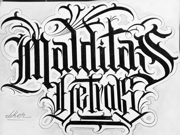 Algo gótico chicano Lettering Cholo, Skull And Rose Drawing, Chicano Tattoos Lettering, Tattoo Lettering Alphabet, Tattoo Lettering Styles, Alphabet Words, Chicano Style Tattoo, Chicano Art Tattoos, Graffiti Lettering Fonts