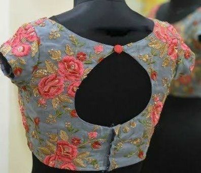 Floral Blouse Designs, Boat Neck Design, Indian Blouse Designs, Cotton Saree Blouse Designs, Boat Neck Blouse Design, Cotton Blouse Design, Blouse Designs Catalogue, Cotton Saree Blouse, Sari Design