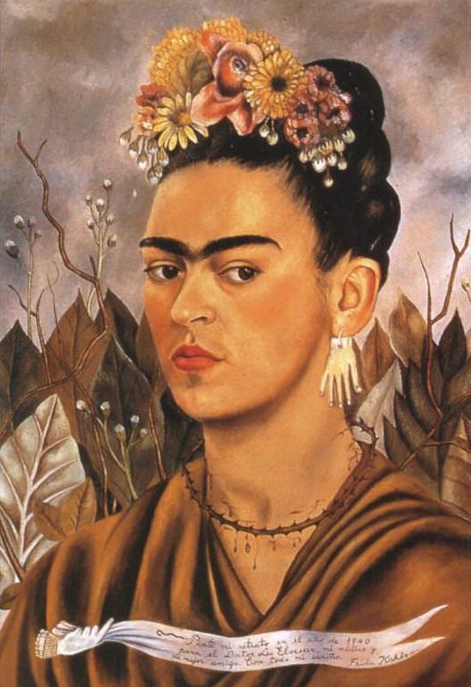 a painting of a woman with flowers in her hair