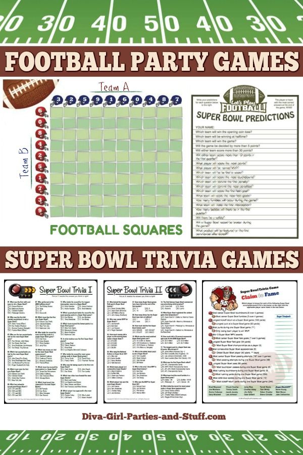 the super bowl party game poster