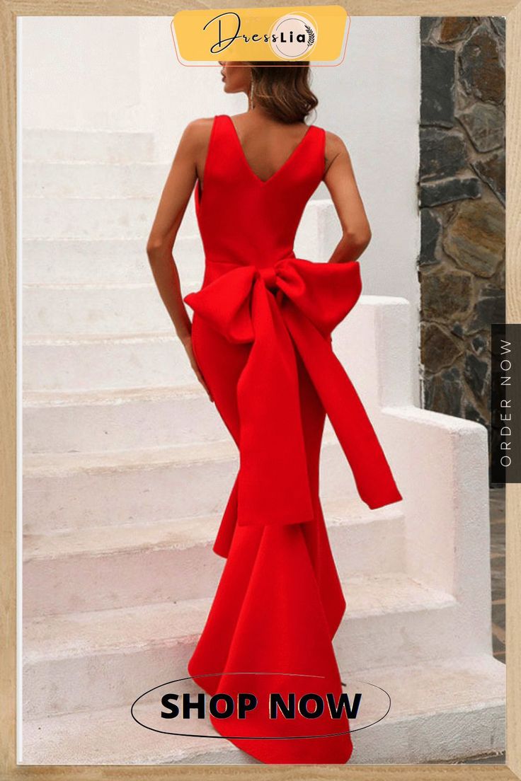 Red Mermaid High-low Formal Evening Dress Elegant Red Mermaid Fishtail Dress, Red Fishtail Mermaid Dress For Party, Red Mermaid Dress For Formal Occasions, Red Mermaid Hem Party Dress, Red Mermaid Dress For Party, Red Mermaid Fishtail Dress For Gala, Red Sleeveless Mermaid Dress For Gala, Sleeveless Red Mermaid Dress For Gala, Red Mermaid Hem Dress For Red Carpet