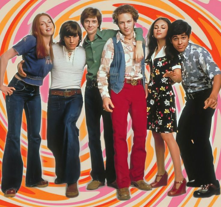 an advertisement for the tv show saved by young adults, with four people standing in front of