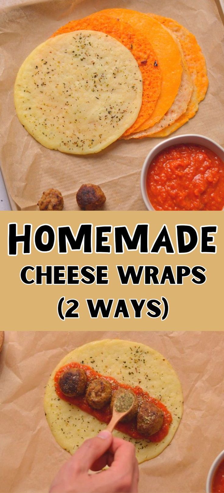 homemade cheese wraps are the perfect way to use up leftover tortilla dough