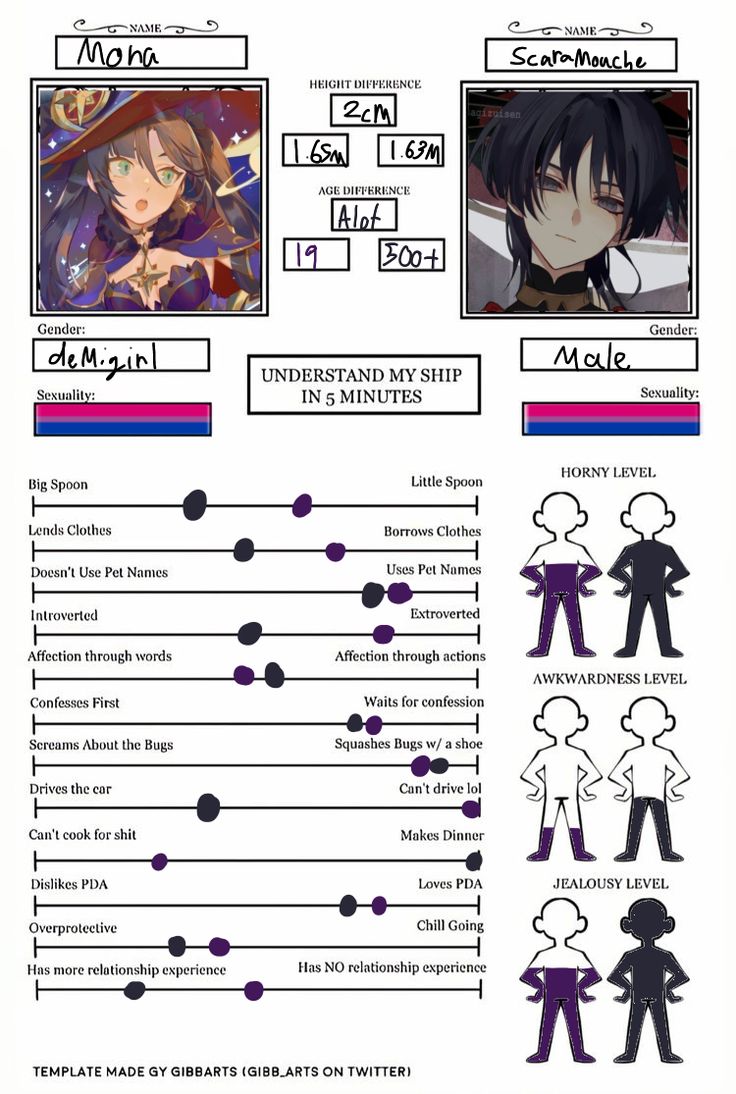 an anime character's profile and description sheet for the characters in this video game