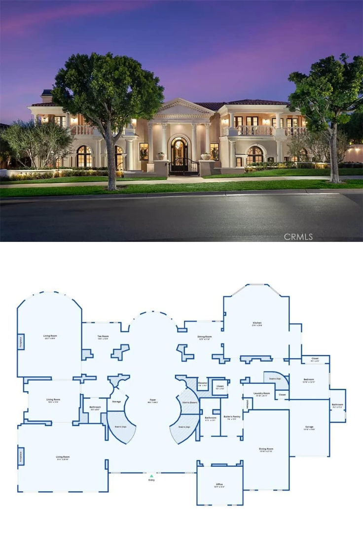 Palatial European Style Mansion House Plan with 5 Bedrooms (11,047 Sq. Ft. Floor Plan) Mansion Plans, European Style Homes, Mansion House, Mansions Homes, Architectural Details, Home Plan, European Style, Architecture Details, European Fashion