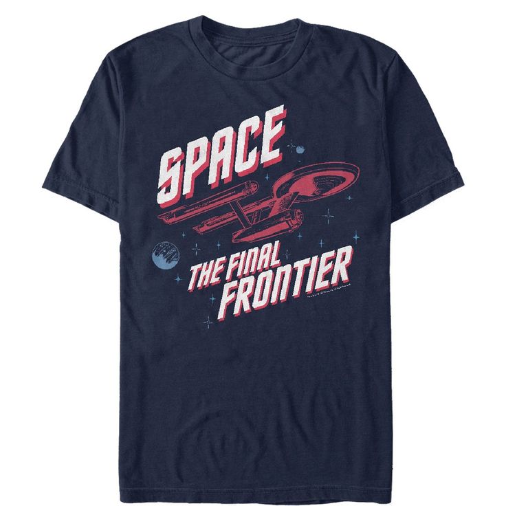 It's time to boldly go where no one has gone before and proudly wear what no one has worn before with a Star Trek Original Series style! This officially licensed Star Trek shirt is a perfect way to "live long and prosper" with your favorite crew members like Captain Kirk, Scotty, Uhura, Sulu, Bones, and Spock. Star Trek Shirt, Star Trek The Original Series, Star Trek Original Series, Star Trek Original, Space Shirts, Popular Tv Series, Mens Graphic T, Shirts Ideas, Vintage Space