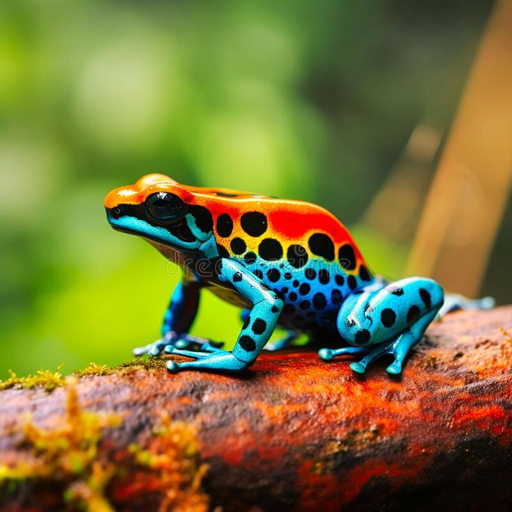 Colorful rainforest poison dart frog, generative AI stock photo Frog Reference, Strawberry Poison Dart Frog, Rainforest Frog, Poison Dart Frog, Dart Frogs, Cardboard Craft, Author Branding, Poison Dart, Dart Frog