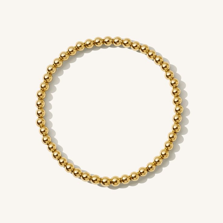 Our Stretch Bead Bracelet is the perfect balance between simple and bold. This bracelet is so versatile, so you can wear it casually lounging at home or dress it up and wear it to a fancy dinner party! Since it's a stretch bracelet, it's so comfortable that you'll never want to take it off (and you won't have to!). DETAILS 14k gold filled -or- sterling silver beads Bracelet length: 6.5". Please measure your wrist to see if this will fit, as we only have one size. It can stretch up to 6.75" comfo Cheap Adjustable Classic Stretch Bracelet, Cheap Everyday Bracelets With Spacer Beads, Cheap Everyday Bracelets With 8mm Beads, Cheap Everyday Bracelets With Silver Beads, Cheap Hypoallergenic Dainty Stretch Bracelet, Flower Ear Cuffs, Fancy Dinner Party, Minimal Bracelet, Dainty Initial Necklace