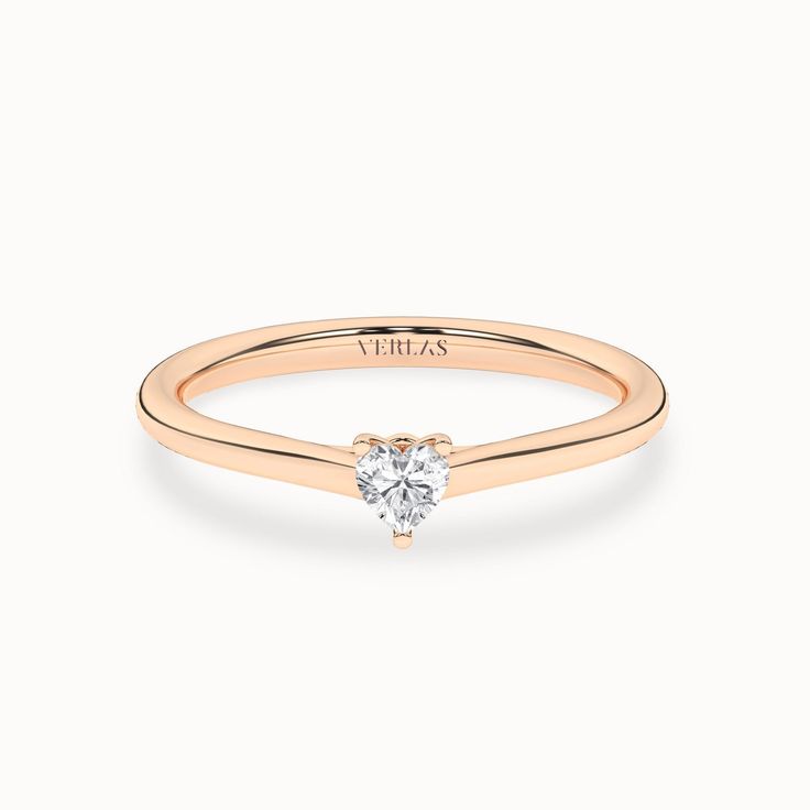 Iconic Heart Ring_Product Angle_PCP Main Image Classic Rose Gold Heart Ring For Anniversary, Classic Heart Diamond Ring In Rose Gold, Promise Heart Ring In Rose Gold With Brilliant Cut, Luxury Single Diamond Heart Cut Ring, Promise Heart Ring With Single Diamond, Rose Gold Heart Ring With Brilliant Cut For Promise, Classic Rose Gold Heart Diamond Ring, Heart Cut Rose Gold Promise Ring, Formal Heart Cut Ring With Single Diamond