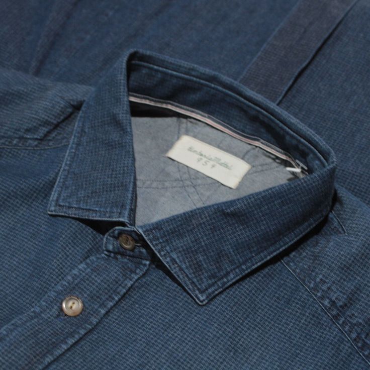 Item Specifics: Brand: Tintoria Mattei Blue Washed Blue Denim Button-up Shirt, Cotton Denim Blue Shirt With Button Closure, Blue Denim Shirt With Spread Collar, Light Indigo Cotton Shirt With Button Closure, Denim Blue Cotton Collared Top, Washed Blue Chambray Shirt With Buttons, Collared Denim Blue Cotton Denim Top, Denim Blue Chambray Shirt With Button Closure, Collared Denim Blue Cotton Top