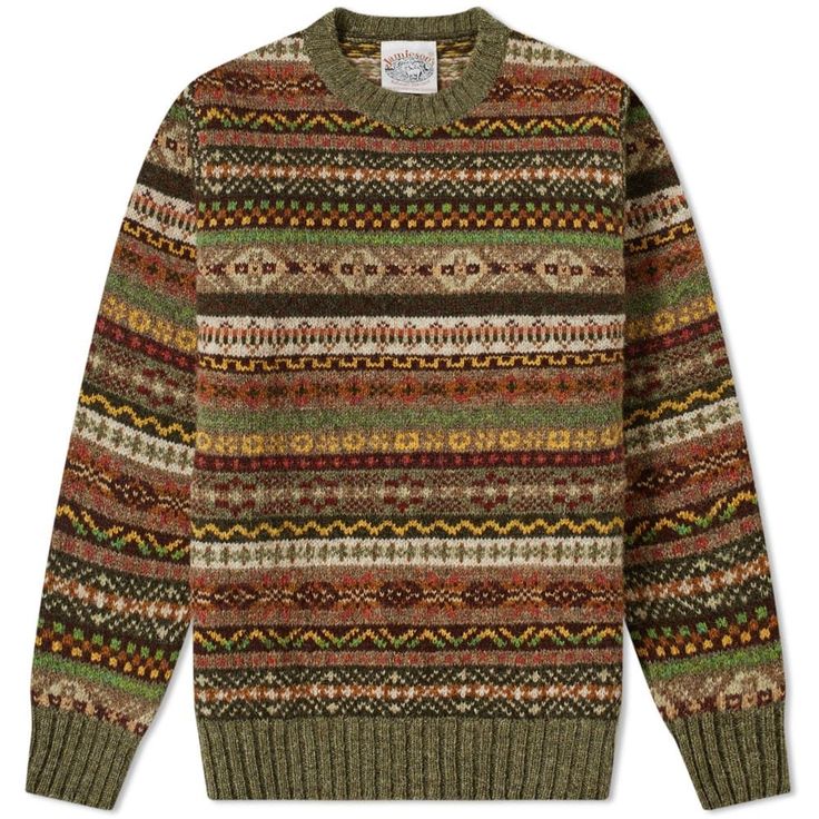 9327969053c0068dd9e07c529866b94ddesc49802877ri Fair Isles, Grandpa Sweater, Fair Isle Knitting, Fair Isle Sweater, Dream Clothes, Artichoke, Sweater Weather, Look Cool, Fair Isle