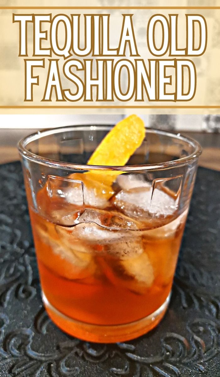 Mexican Old Fashion, Tequila Old Fashioned, Tequila Old Fashioned Recipe, Taquilla Cocktails, Old Fashion Drink Recipe, Tequila Drinks Recipes, Whiskey Drinks Recipes, Tequila Recipe, Alcoholic Punch Recipes