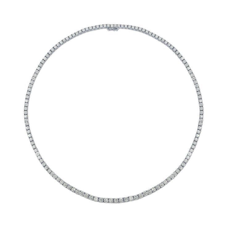 Classic Formal Diamond Choker Necklace, Diamond Choker Necklace With Diamond Accents, Formal Diamond Tennis Necklace Choker, Formal Diamond Tennis Choker Necklace, Classic Formal Tennis Choker Necklace, Classic Tennis Choker Necklace For Formal Occasions, Choker Diamond, Choker, 18k Gold