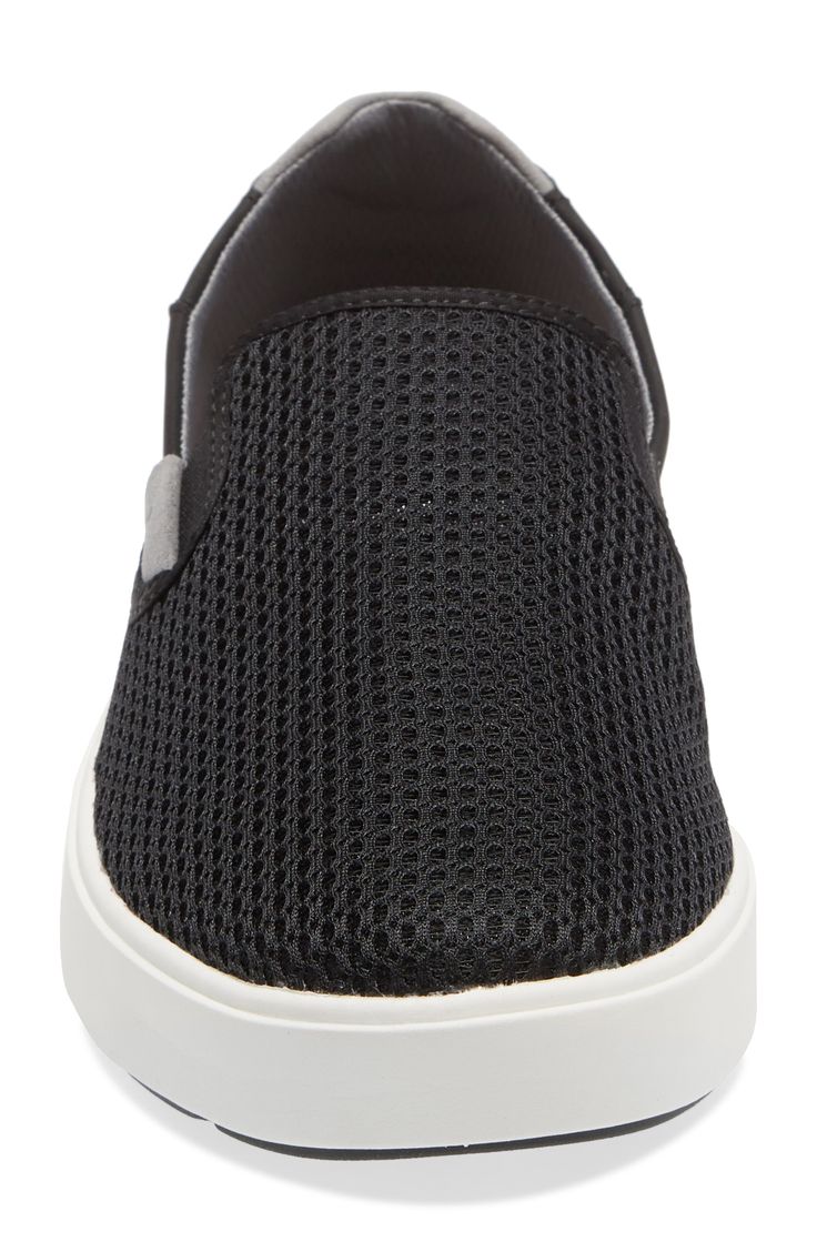 Breezy mesh construction means cool comfort in a laid-back slip-on with a Drop-In Heel for easy wear. Convertible heel Elastic gore insets Removable insole Textile and synthetic upper and lining/rubber sole Imported Casual Black Breathable Slip-ons, Black Sports Slip-ons With Textured Sole, Black Slip-on Sneakers With Textured Sole For Summer, Black Breathable Slip-ons For Sports, Breathable Black Slip-ons For Sports, Comfortable Mesh Slip-on Sneakers With Rubber Sole, Comfortable Mesh Slip-on Sneakers, Black Synthetic Sporty Slip-ons, Sporty Black Slip-resistant Slip-ons