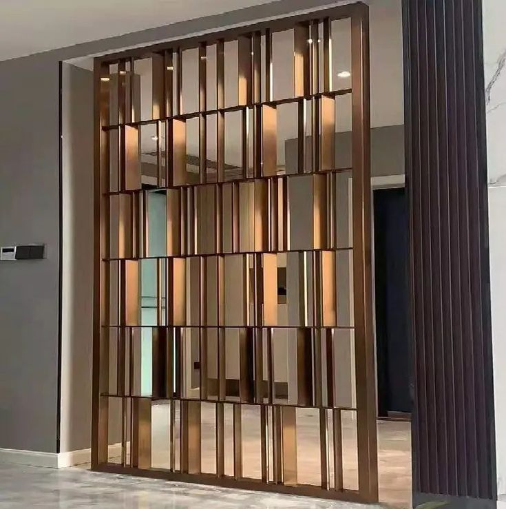 Freestanding Vertical Grill Wall Partition Design Metal Decorative Room Divider - Buy Metal Room Divider,Room Dividers Metal,Metal Wall Partition Metal Room Dividers Partitions Screen Product on Alibaba.com Divider Design For Office, Metal Slat Wall, Wall Partition Interior Design, Metal Partition Design Living Rooms, Partion Wall Room Dividers, Luxury Partition Design, Simple Partition Design, Metal Partition Design, Metal Grill Design