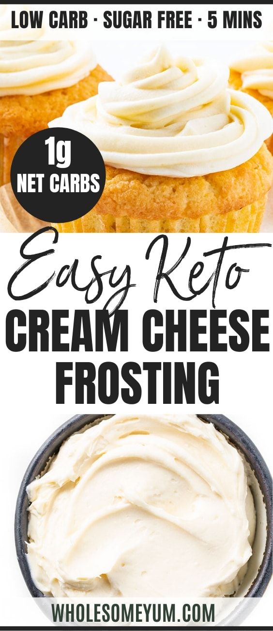 an easy keto cream cheese frosting recipe