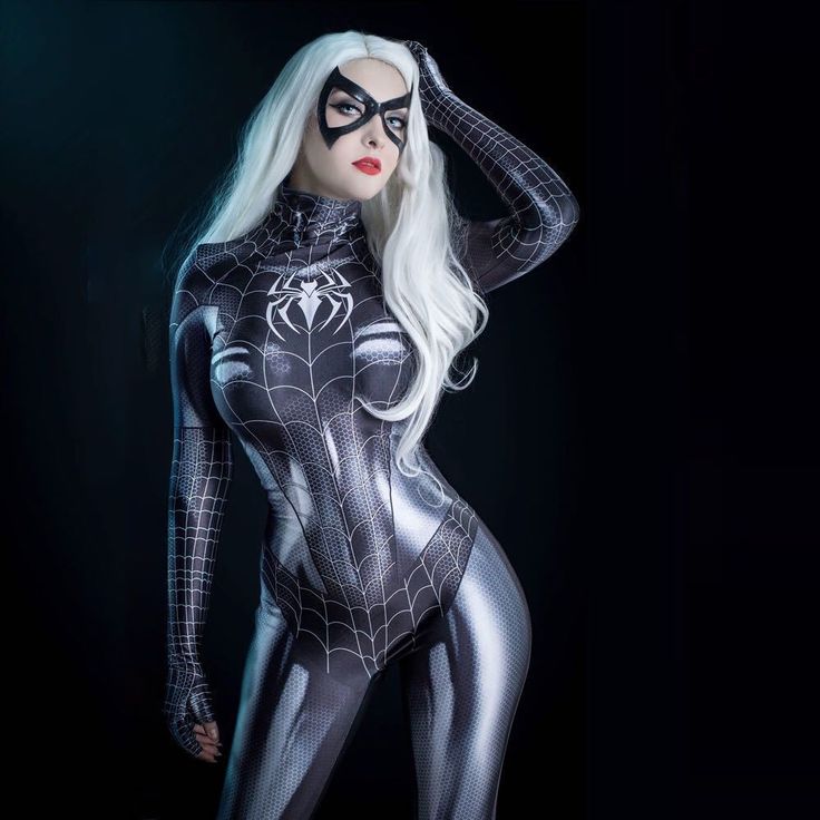 Women Halloween Costume Sexy Black Cat Superhero Cosplay  Clothing;  For Christmas Tight 3D Printing Spider Woman Halloween Costume, Spider Woman Halloween, Cat Superhero, Spandex Jumpsuit, Spandex Bodysuit, Full Body Costumes, Zentai Suit, Spiderman Costume, Spiderman Cosplay