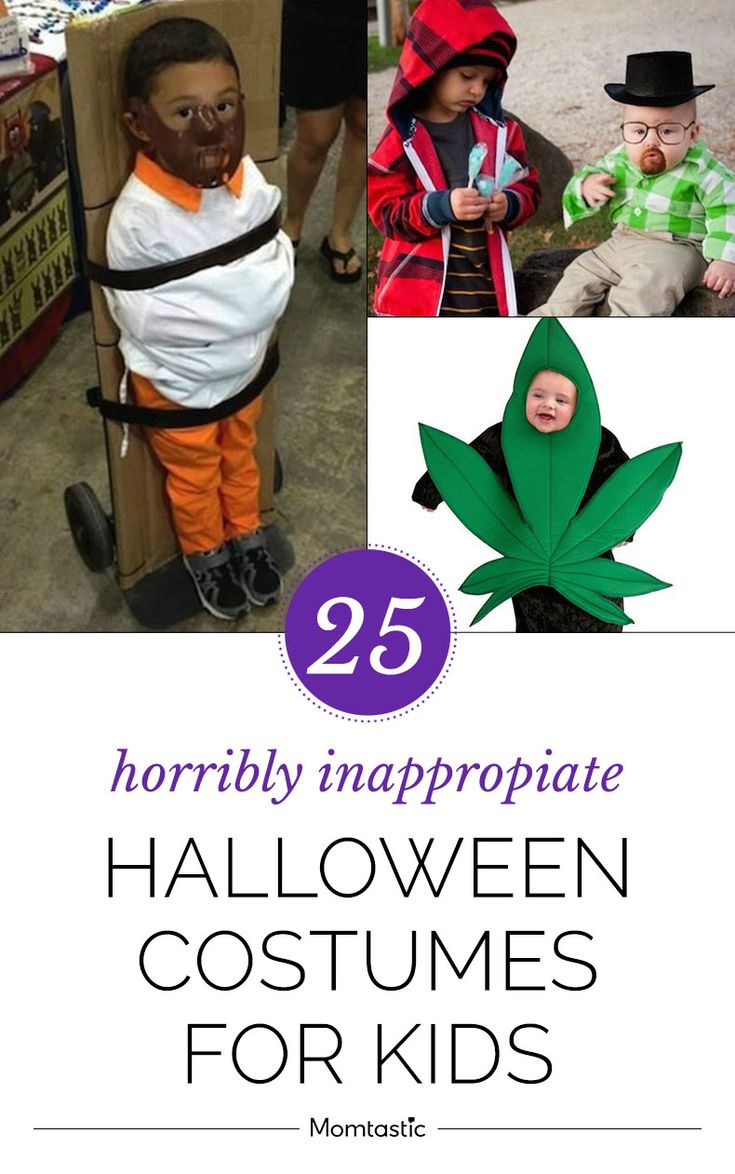 the 25 horriblely inappropriate halloween costumes for kids are so cute and easy to make