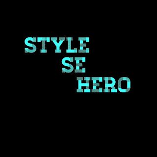 the words style se hero are glowing in the dark