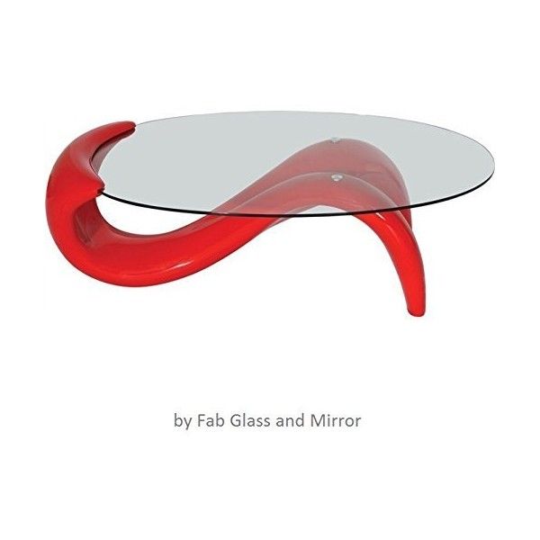 a glass and mirror coffee table with an unusual design on the top, designed by faba glass and mirror