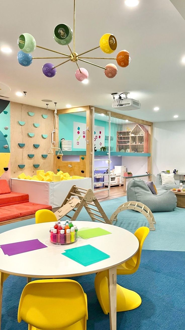 the children's playroom is clean and ready for their parents to use it