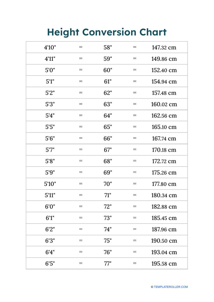 the height chart for an adult sized shirt