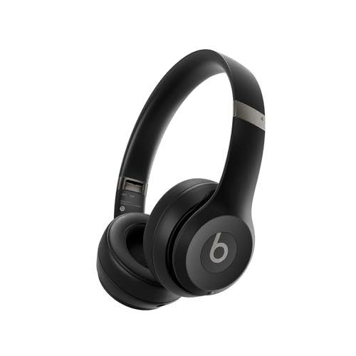 the beats on ear headphones are black