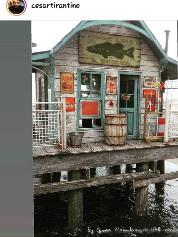 there is a fish shop on the dock