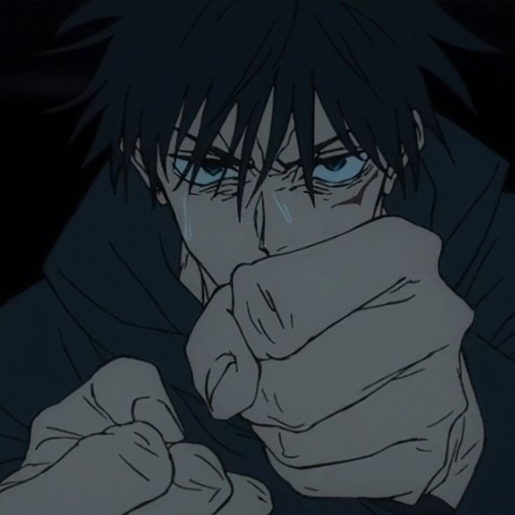 an anime character pointing his finger at the camera