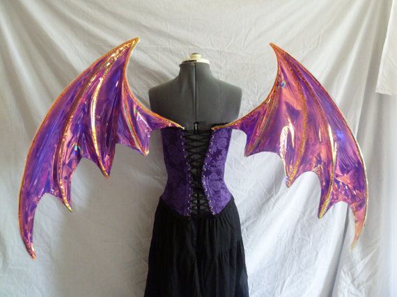 dragon wings cosplay tutorial | Custom order for Large Dragon Bat Cosplay wings Spyro Cosplay, Diy Dragon Wings, Dragon Costume Women, Cardboard Dragon, Bat Cosplay, Shrek Dragon, Dragon Halloween Costume, Bat Halloween Costume, Diy Dragon