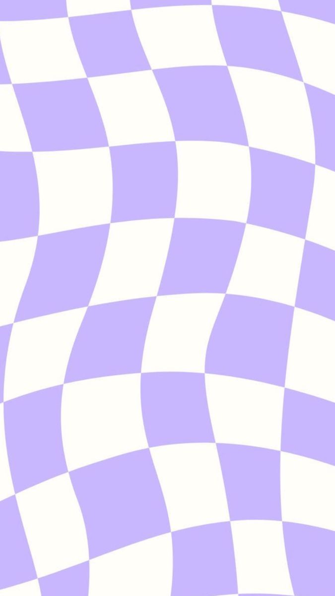 an abstract checkerboard pattern with white and purple colors in the center, as if it is waving