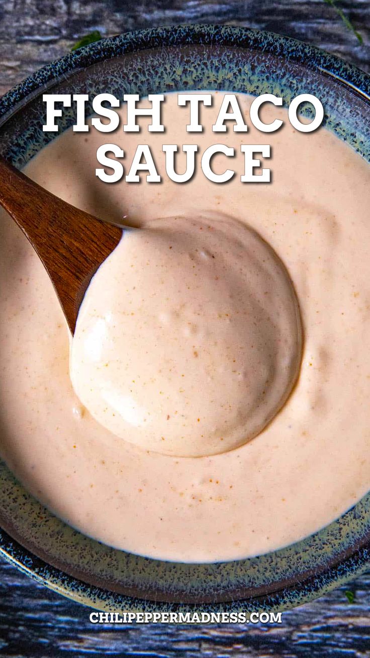 Creamy Fish Taco Sauce served in a bowl Fish Taco Sauce Recipe, Taco Sauce Recipe, Shrimp Taco Sauce, Tacos Shrimp, Taco Sauce Recipes, Creamy Fish, Fish Taco Sauce, Easy Fish Tacos, Baja Fish Tacos