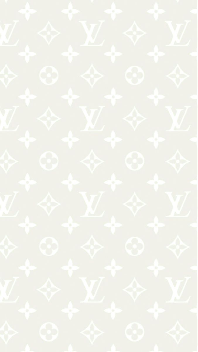 white louis vuitton wallpaper with monograms on the back and sides