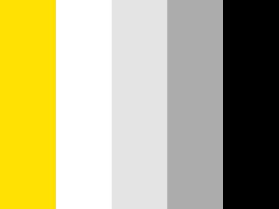 the color scheme is yellow and gray, with white stripes on each side of it