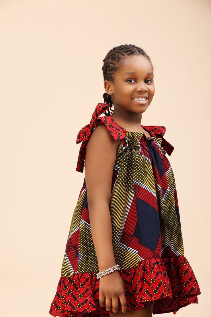 Ankara Style For Kids Girls Outfit, Kids African Outfits Girls, Kids Ankara Styles Children, Ankara Styles For Kids Girls Dresses, Ankara Dresses For Kids, Latest Children Ankara Gown, Ankara Styles For Teenage Girl, Latest Ankara Styles For Kids, Kids Ankara Styles