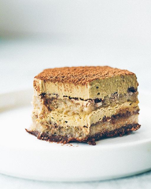 a piece of cake sitting on top of a white plate