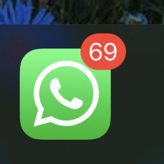 an image of whatsapp on the phone screen