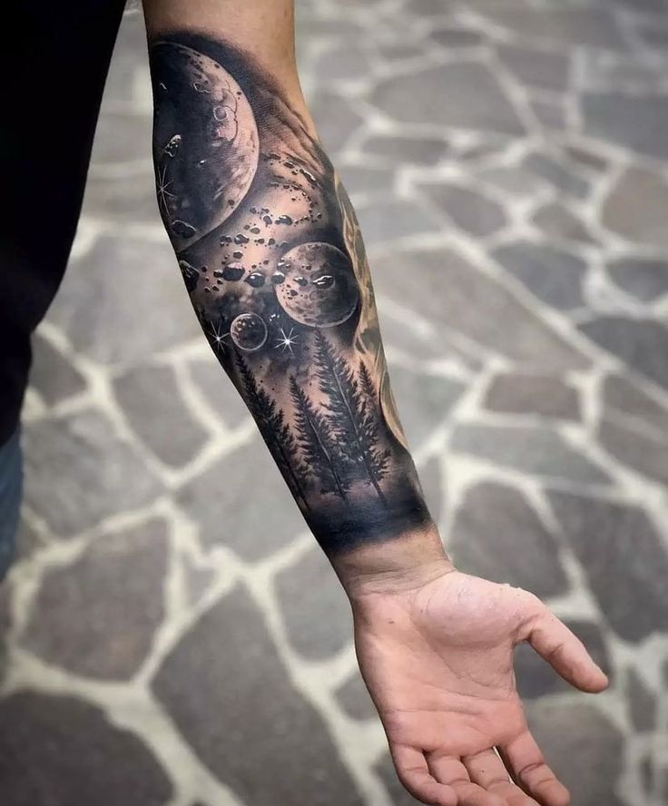 a person with a tattoo on their arm