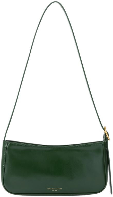 Green Rectangular Baguette Bag With Gold-tone Hardware, Classic Travel Baguette Bag With Branded Hardware, Modern Baguette Bag For Daily Use With Branded Hardware, Green Handheld Shoulder Bag With Gold-tone Hardware, Shopping Satchel Baguette Bag With Branded Hardware, Everyday Handheld Baguette Bag With Gold-tone Hardware, Trendy Everyday Baguette Bag With Branded Hardware, Travel Handheld Baguette Bag With Gold-tone Hardware, Chic Green Baguette Bag With Gold-tone Hardware