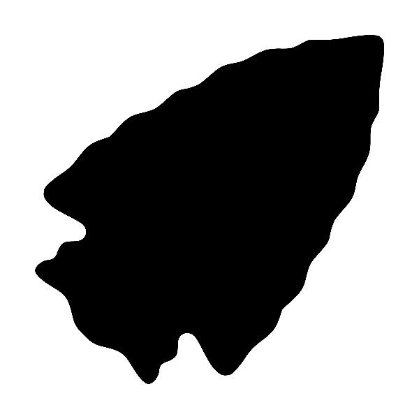 a black and white silhouette of the shape of a mountain range, with an area marked in