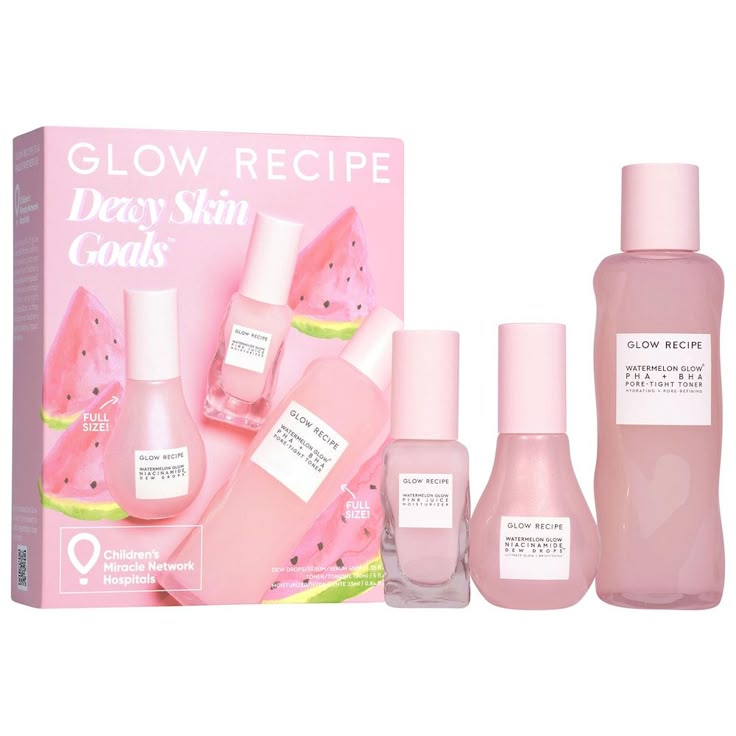 Niacinamide Dew Drops, Pink Juice, Hydrating Makeup, Watermelon Glow, Skin Goals, Sephora Skin Care, Glow Recipe, Glowing Skincare, Oil Free Moisturizers